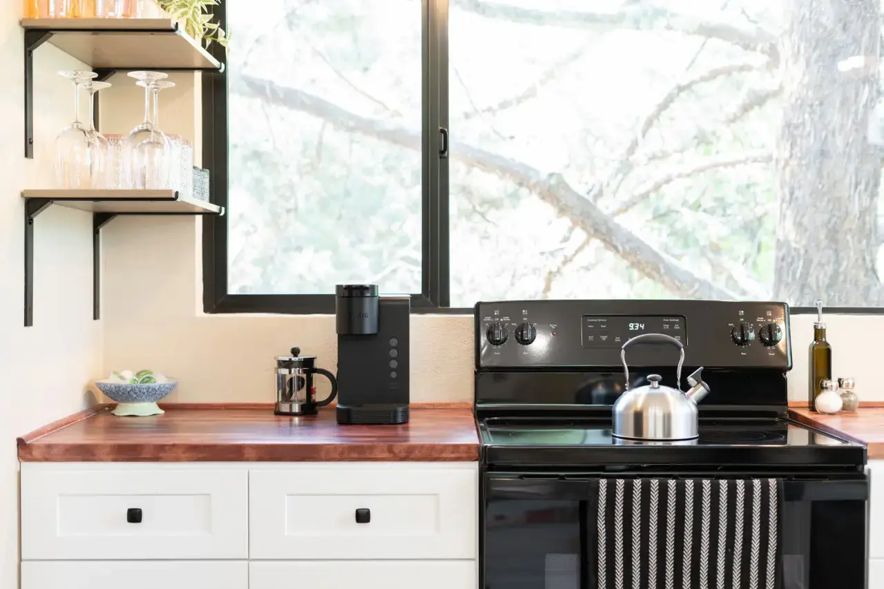 Sedona Casita Kitchen Stove and Coffee Maker